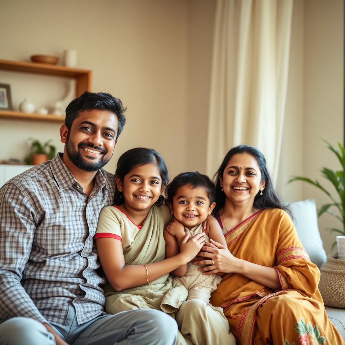 Family at home, representing life insurance protection
